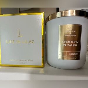 Brand new in box, Life in Lilac candle - Christmas in Malibu by Krista